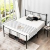 Tangkula Full Size Steel Platform Bed Frame Headboard Heavy-Duty Mattress Foundation - 3 of 4