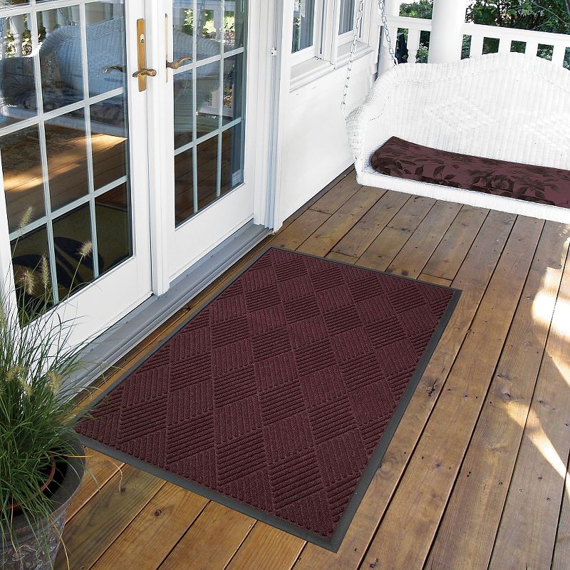 Burgundy Solid Doormat - (3&#39;x4&#39;) - HomeTrax, 2 of 5