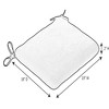 Casual Cushion Solid 1-Piece Outdoor Large Seat Pad Cushion, 19"W x 18"L - 4 of 4