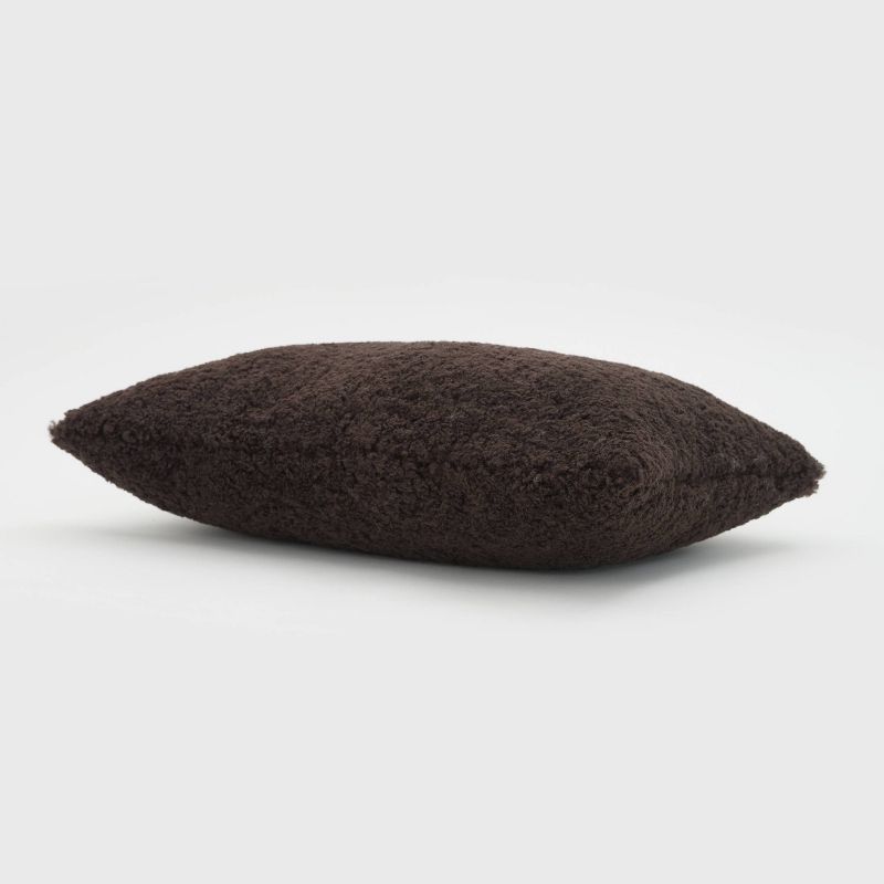 Oversize Teddy Faux Shearling Lux Throw Pillow - Evergrace, 3 of 12