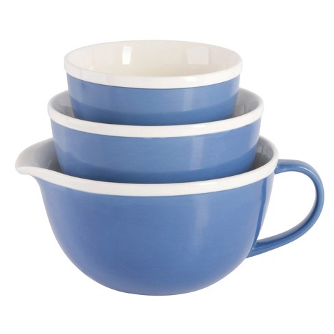 Blue Ceramic Bowls, SET cheapest OF TWO