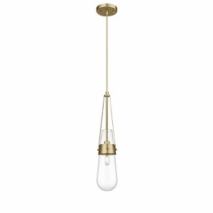 Milan - 1 Light Pendant In Art Deco Style-20.63 Inches Tall and 4.38 Inches Wide - 1 of 1