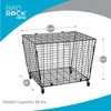 BIRDROCK HOME Sports Ball Basket w/ Wheels - Lockable Storage for Basketball, Football, Baseball - Heavy-Duty Organizer for Gym, Garage, Outdoor Use - 4 of 4