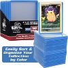 Monster Top Loaders for Trading Cards - 50, 3x4" Clear Hard Plastic Protector w Blue Border- Compatible w Yugioh, Sports & More - 4 of 4