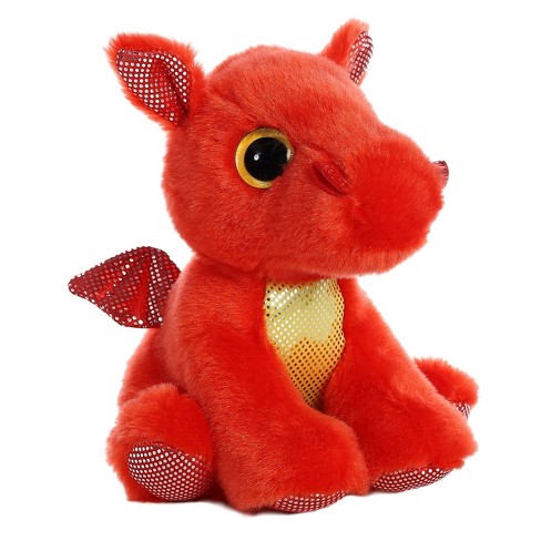 tælle sandhed Hurtig Aurora Sparkle Tales 12" Flame Red Dragon Stuffed Animal : Target