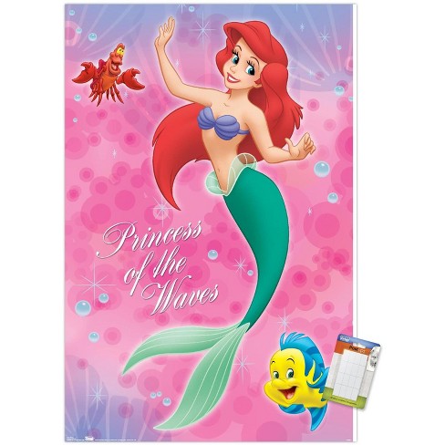 Trends International Disney The Little Mermaid - Group Unframed Wall Poster  Print White Mounts Bundle 22.375 x 34