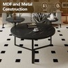 31.5" Round Coffee Table with Shelves - 2 of 4