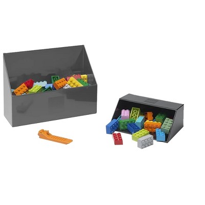 Room Copenhagen LEGO Brick 2 Piece Scooper Set  | Grey & Black