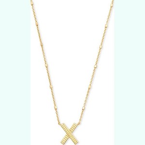 Letter A-Z Pendant Necklace for Women, 14K Gold Plated Fashion Jewelry - 1 of 4
