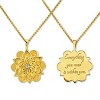 HOPE LOVE SHINE Mandala Necklace Gold – Encouragement Birthday Gift for Her - 3 of 4