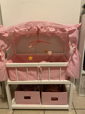 Badger Basket Doll Canopy Crib With Mobile & Storage Bins : Target