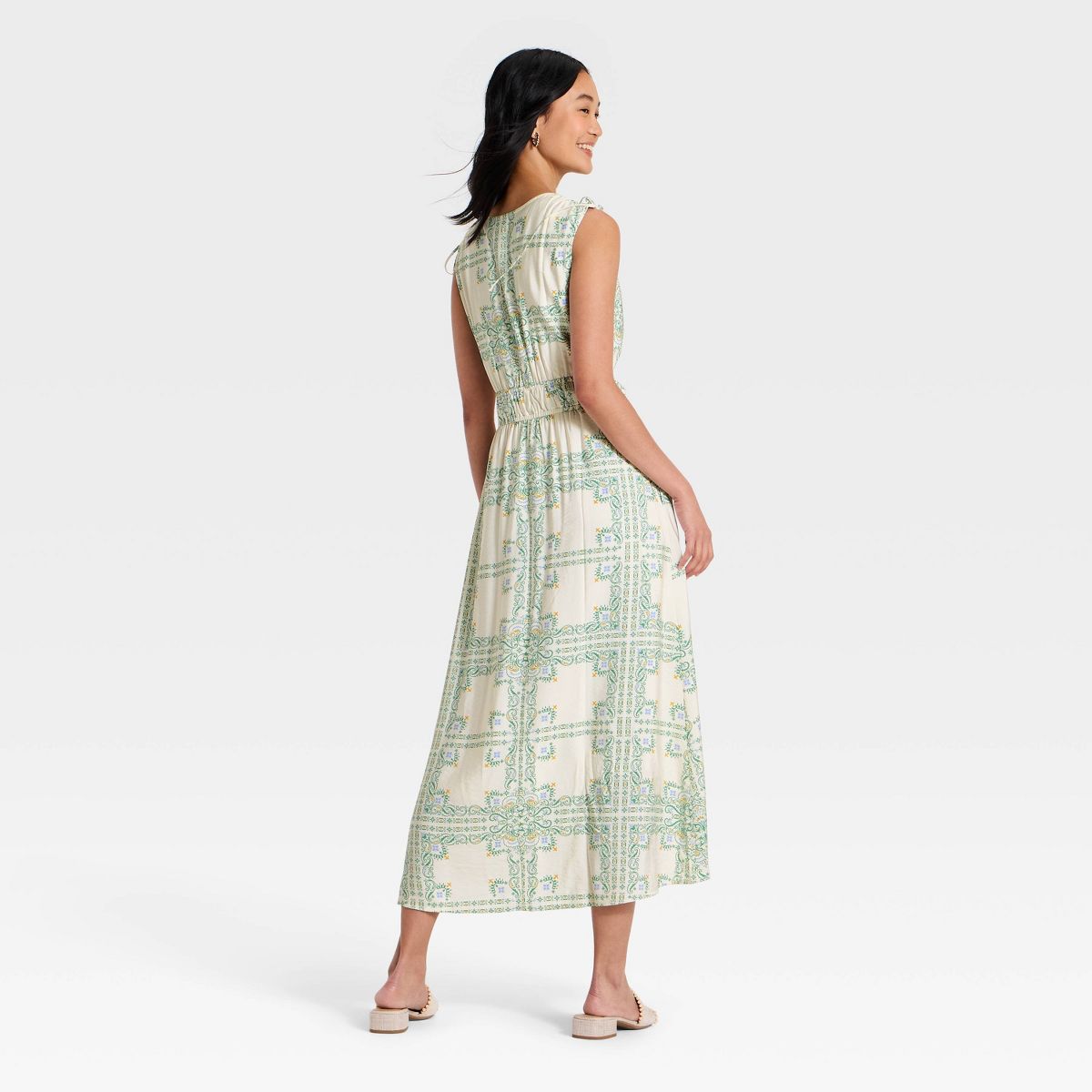 Women's V-Tie Midi Dress - A New Day™ - thumbnail 8
