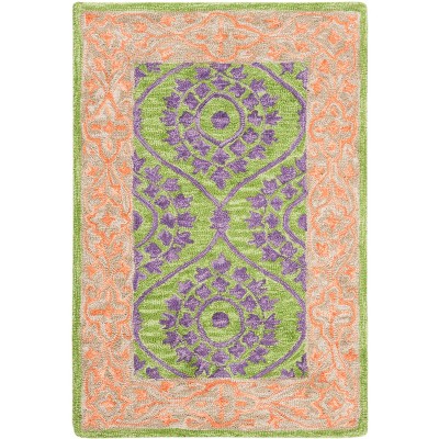 Four Seasons Frs485 Hand Hooked Area Rug - Mint/aqua - 4' Round - Safavieh  : Target