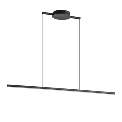 LLHZSY 30 7/10" Black Warm Kitchen Island Pendant Lighting Integrated LED Linear Light Fixture-3000K