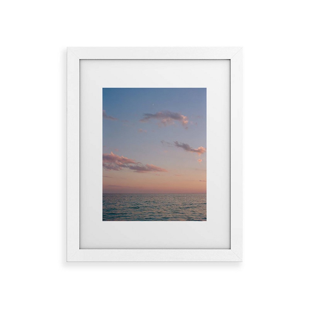 Photos - Wallpaper Deny Designs 8"x10" Bethany Young Photography Ocean Moon on Film White Fra