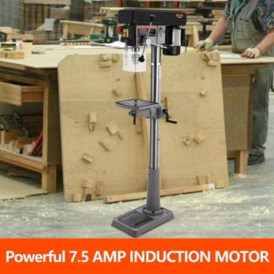 13 in Floor/Benchtop Drill Press, with Swing-away Safety Guard,  0-45° Tilting Worktable, Tabletop Drilling Machine for Wood Metal