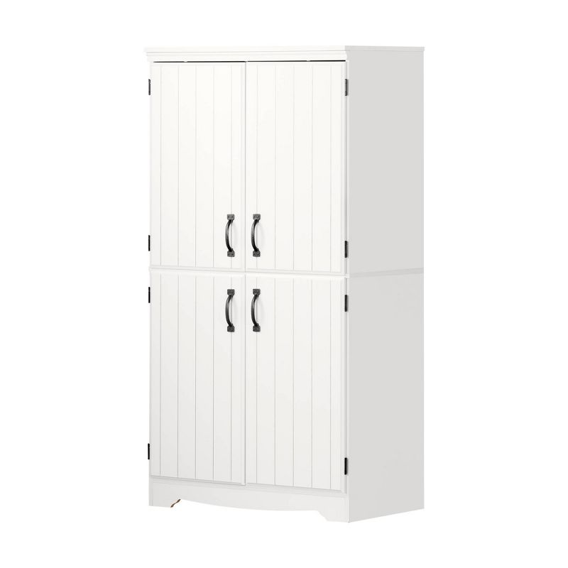 Farnel 4 Door Storage Cabinet Pure White - South Shore, 1 of 12