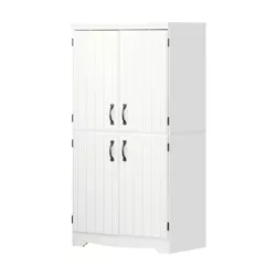 Farnel 4 Door Storage Cabinet Pure White - South Shore