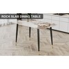 NicBex Dining Table 50" Modern Sintered Stone Tabletop Dining Table with Metal Legs for Kitchen, Dining Room, Multicolored - 2 of 4