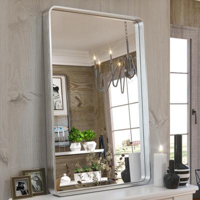 Keonjinn Framed Wall Mirror, Modern Rectangular Bathroom Vanity Mirror, Wall Mounted