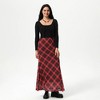 Women's Slight Fishtail Mesh Skirt - Wild Fable™ Red Plaid - 3 of 4
