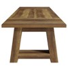 Resenkos Wood Dining Table, Rustic Farmhouse Style, Rectangular Table, Perfect for Family Meals, Brown - 2 of 4