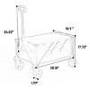 YONWAY Folding Wagon Cart with All Terrain Wheels and Adjustable Handle,Outdoor Utility Wagon for Camping Shopping Sports Fishing - 3 of 4