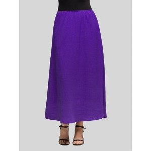 Womens Elastic Waist A-Line Maxi Skirt - 24seven Comfort Apparel™ - 1 of 4