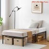 14In Twin/Full/Queen Size Bed Frame, Heavy Duty Metal Platform Bed Frame Full, Under Bed Storage, No Box Spring Needed - 2 of 4