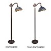 HomeStock SUNNIVA Dragonfly-Style 1-Light Dark Bronze Finish Reading Floor Lamp 11" Shade - 4 of 4