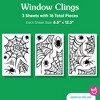 Big Dot of Happiness Spider Webs Window Clings, Reusable Window Sticker Decorations, Halloween Spider Static Decals Clings for Kids Halloween Party - 3 of 4