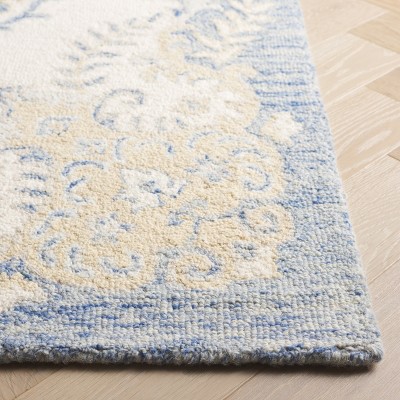 Ivory Wool Handmade Tufted Rectangular Area Rug 3' x 5'