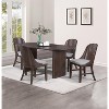 Ridstar 2 Piece Modern Dining Chairs, Armless Chair For Dining Room-Brown - 3 of 4