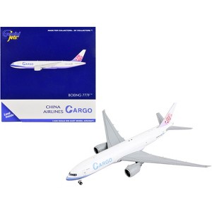 Boeing 777F Commercial Aircraft "China Airlines Cargo" White wi/Purple Stripes & Tail 1/400 Diecast Model Airplane by GeminiJets - 1 of 3