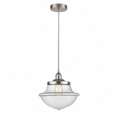Oxford - 1 Light Cord Hung Mini Pendant In Modern Style-12.13 Inches Tall and 11.75 Inches Wide