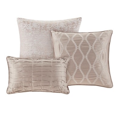 King White Microfiber 7-Piece Jacquard Bedspread Set