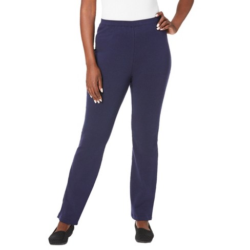 Roaman's Women's Plus Size Ankle-length Essential Stretch Legging - 2x,  Blue : Target