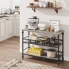 Console Table 43”, 3-Tier Industrial Entryway Table, Narrow Entrance Sofa Table with Shelves - 4 of 4