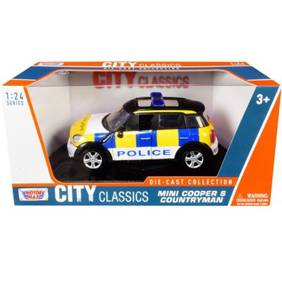 Mini Cooper S Countryman Police Car "City Classics" Series 1/24 Diecast Model Car by Motormax