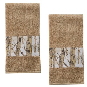 Park Designs Birch Forest Terry Hand Towel Set of 2 - 1 of 4