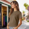 Dalix Womens Lil Strawberry Lightweight High Waisted Tee - 4 of 4