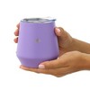 JoyJolt Triple Vacuum Insulated Stemless Wine Tumbler with Lid Pack - 12 oz Double Walled Stainless Steel Stemless Wine Glass - 4 of 4
