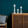 Mela Artisans Pak Set of 3 White Candleholders - 4 of 4