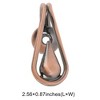 Unique Bargains Curtain Holdbacks Teardrop Hooks Zinc Alloy 2.56"x0.87" 1 Pair - 3 of 4