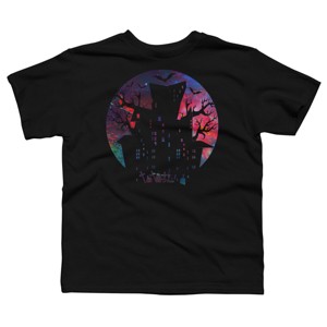 Boy's Design By Humans Halloween home By durungkapok T-Shirt - 1 of 4