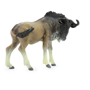 Collectible Wildlife Gifts | Wildebeest, Gnu, Rubber Animal, Museum Quality, Hand Painted, Realistic Toy Figure, Model, Gift,  4 1/2"  CH194 BB116 - 1 of 4