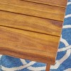 Christopher Knight Home Farrells Outdoor Acacia Wood Square 18" Side Table with Cross Leg - 4 of 4
