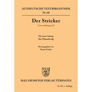 Verserzählungen II - (Altdeutsche Textbibliothek) by  Hanns Fischer (Paperback) - 1 of 1