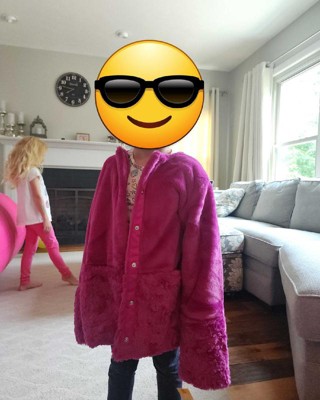 Hot Pink Faux Fur Coat – JUST DREW