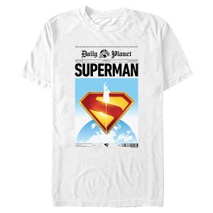 Mens Superman Daily Planet Page T Shirt - 1 of 4